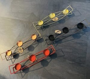 High quality Wide Metal Candle holder with 3 Arms - 40 cm