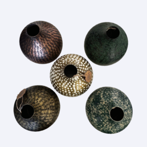 Luxurious Metal Vase with "Antique" Hand-finished