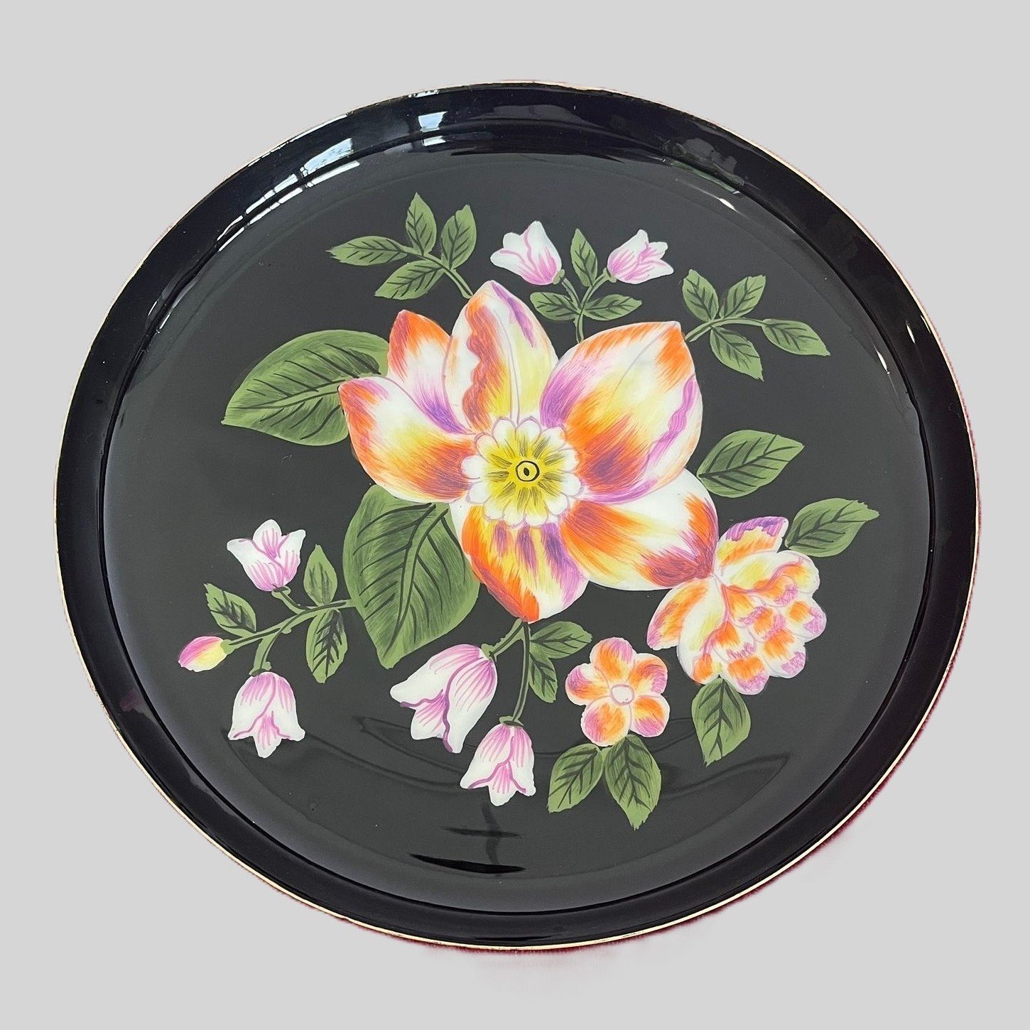 Hand-painted High-end Metal Tray / Wall decor plate