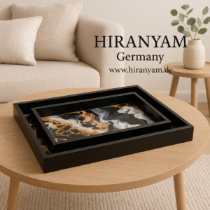 Handmade Wooden Tray - Enamel-Art - Large