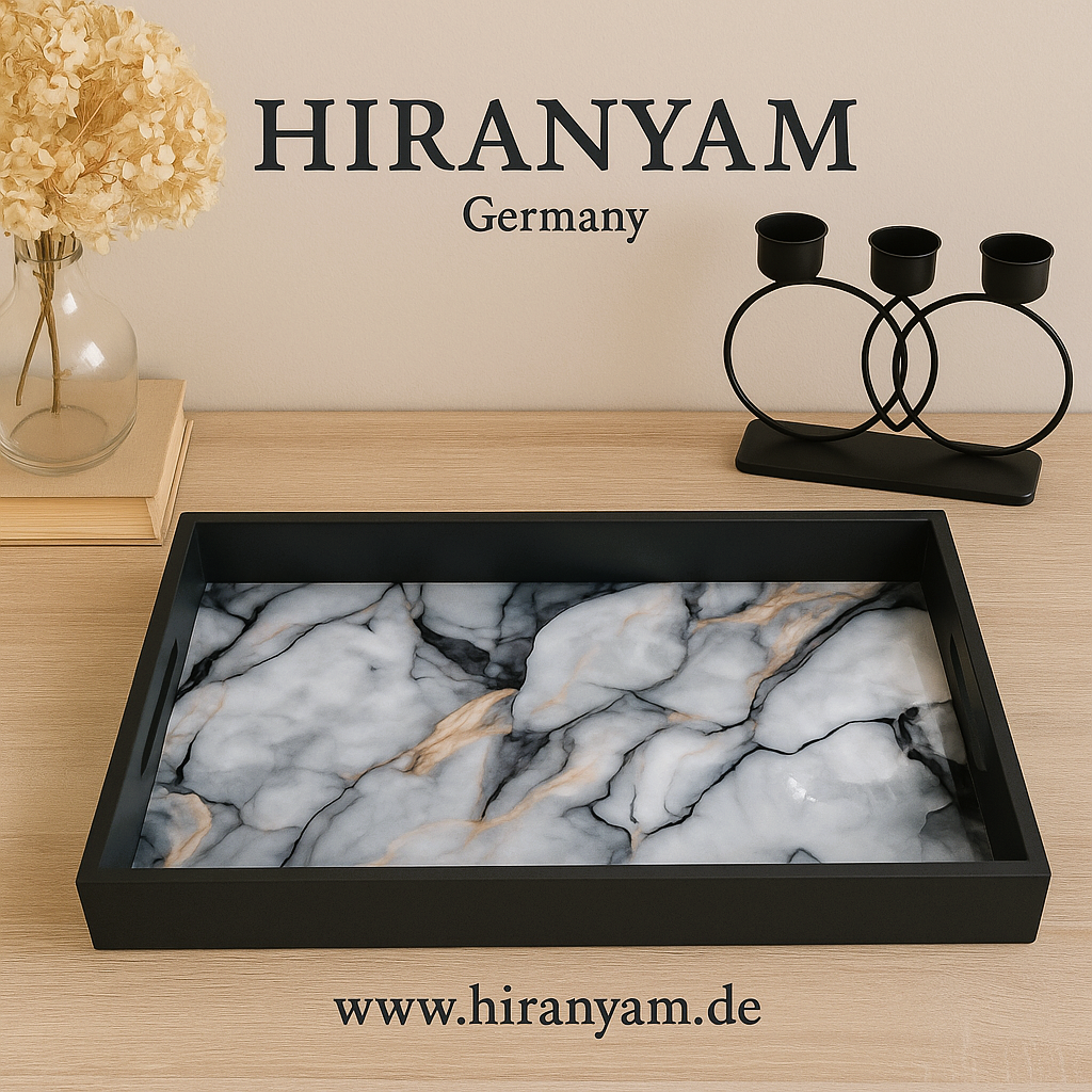 Handmade Wooden Tray - Enamel-Art - Small