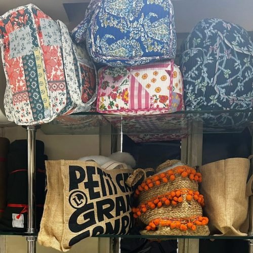 Designer-Jutebeutel mit individueller Stickerei Jute Bag Embroidery Custom Design