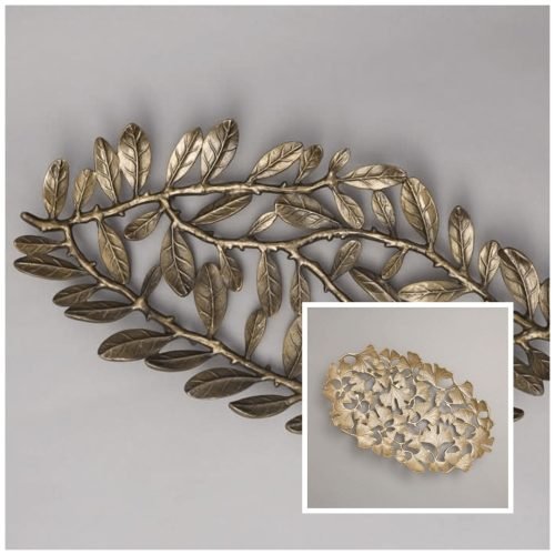 Designer-Metalltablett oder Obstkorb Designer Metal Tray or Fruit Basket