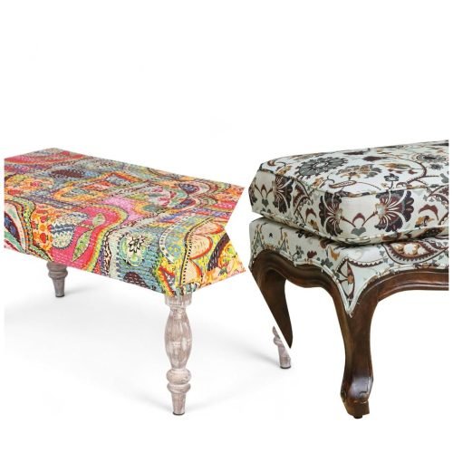 Gepolsterte Ottomane & B+ñnke im Retro-Stil Ottomans & Benches Upholstered Retro Style