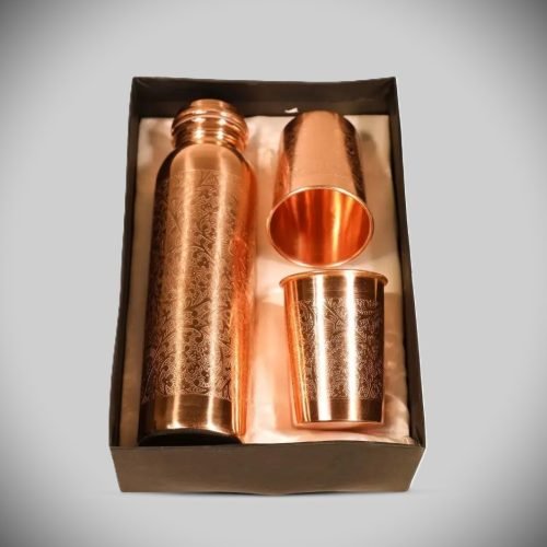 Geschenkbox reinem Kupfer Trinkflasche Gl+ñsern GÇô gesundheitsf+¦rdernd - Copper