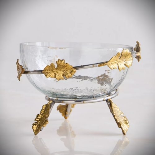 Glas und Metall Schale - Glass Bowl