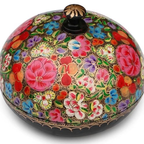 Handbemalte Puderdose aus Pappmach+¬ - Hand-painted Jewelry-Box