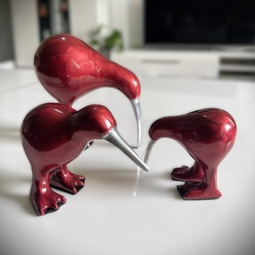 Handgefertigte Vogel figuren emailliertem Metall Enamel Birds