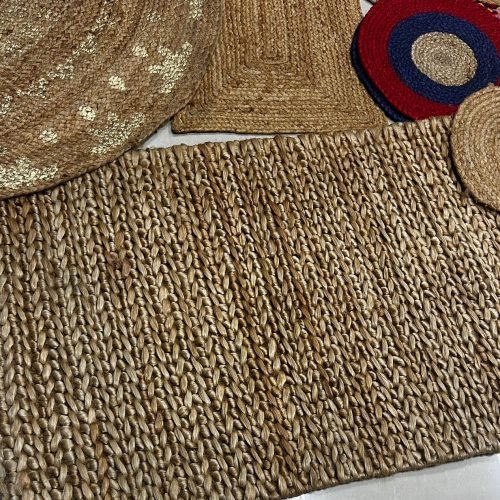 Handgewebte Fu+ƒmatte aus Bio-Materialien (Seegras, Jute, Baumwolle) Hand woven Doormat