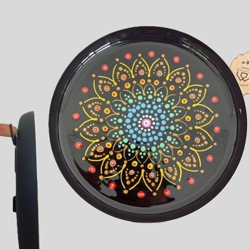 Handpainted Metal Tray Handbemaltes Metalltablett- Wanddekor platts