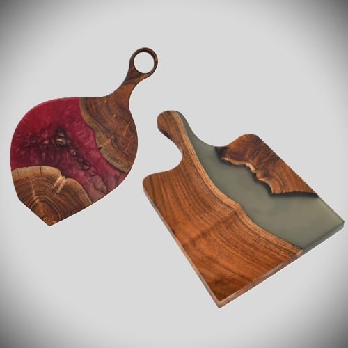 Holz Epoxid K+ñsebrett Wood Epoxy Platter Cheese Board