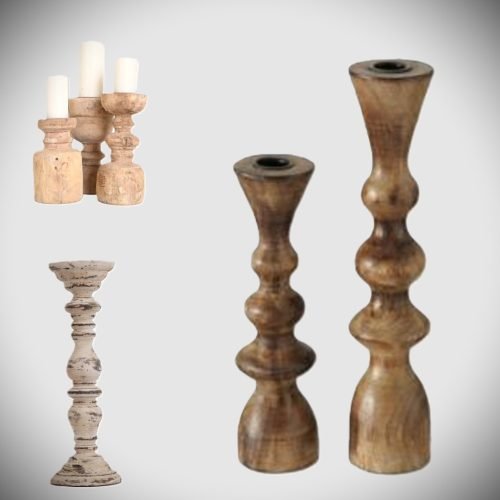 Holz-Kerzenhalter Wood Candle holder