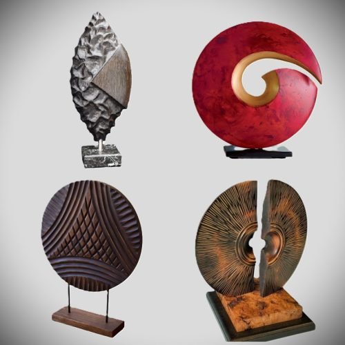 Holz skulpturen Geschnitzte Wood Carved Sculptures Deko