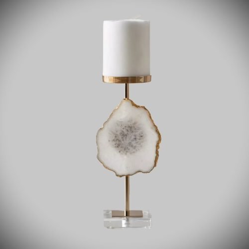 Kerzenhalter aus Achat-Edelstein - Agate Gemstone Candle holder