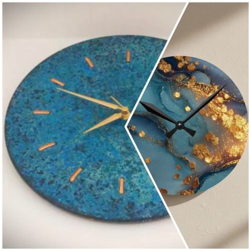 Luxuriöse Wanduhr Epoxidharz - Epoxy Resin Wall Clock