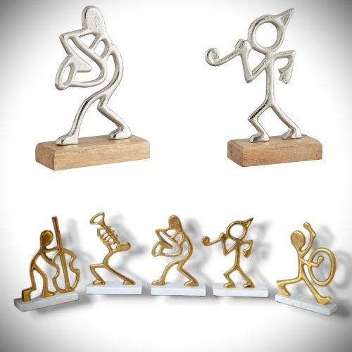 Musiker-Party-Metall figuren Musician Statues
