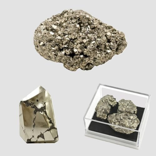 Nat++rlicher Pyrit-Feng-Shui-Heilkristall Natural Pyrite Healing Crystal