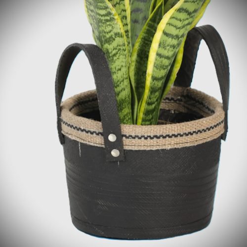 Pflanzgefäß aus recyceltem Reifengummi - Planter - Recycled-Tire