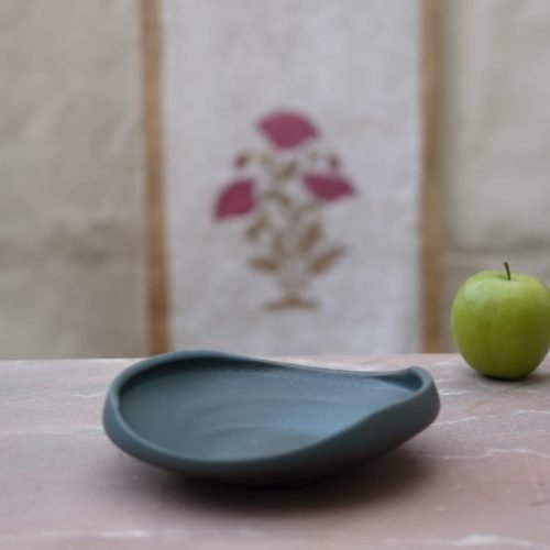 Schale aus Steinzeug keramik - Stoneware Ceramic Bowl_Blau