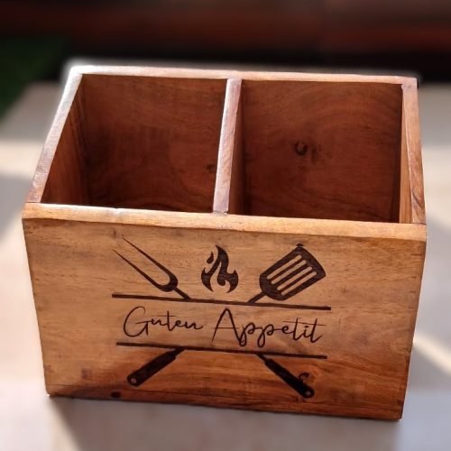 Utensilienhalter aus Holz - Besteckhalter - Wooden Utensil holder
